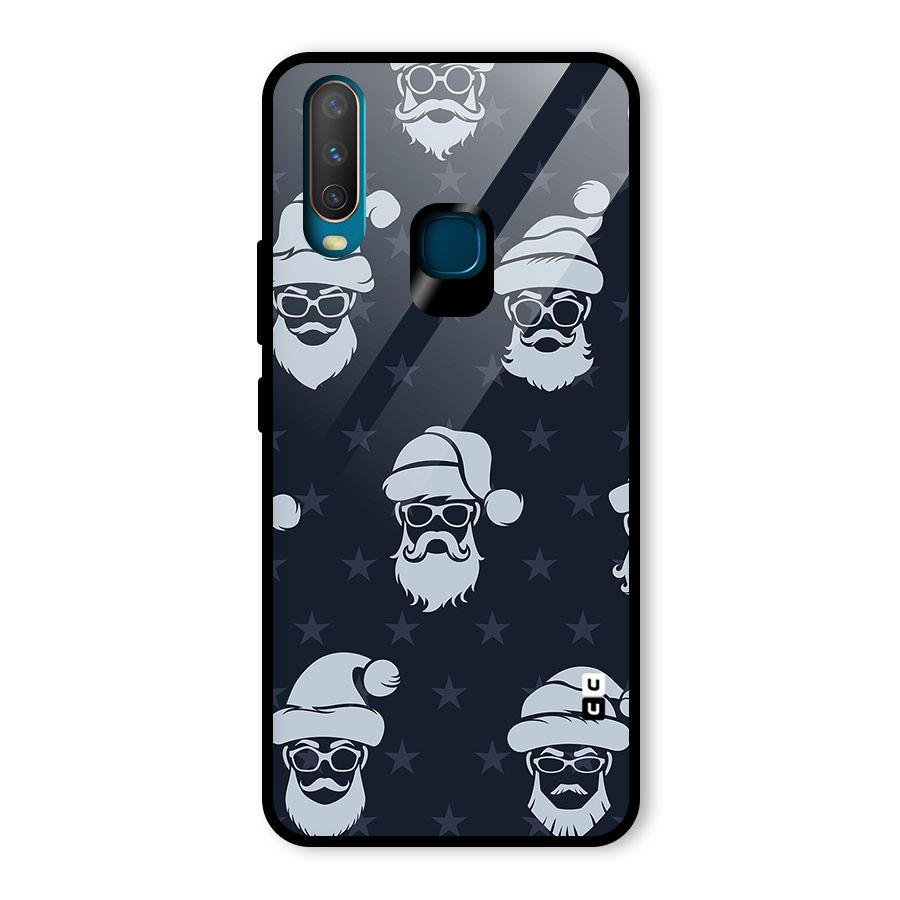Hipster Santa Glass Back Case for Vivo U10