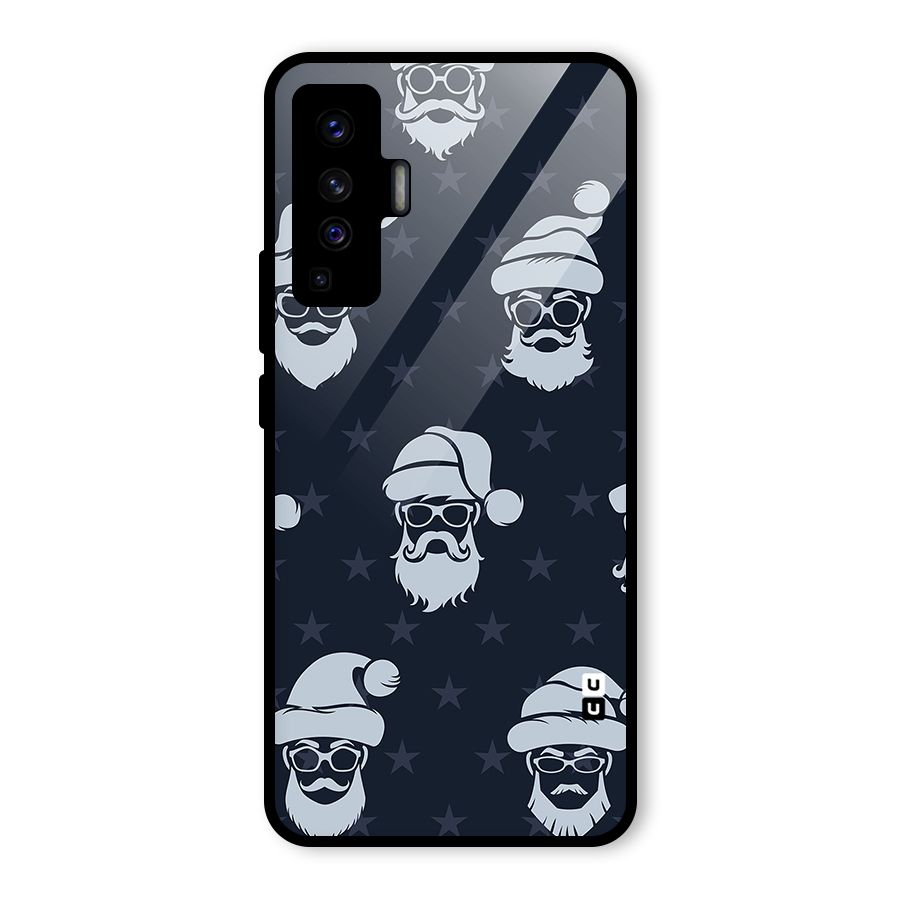 Hipster Santa Glass Back Case for Vivo X50