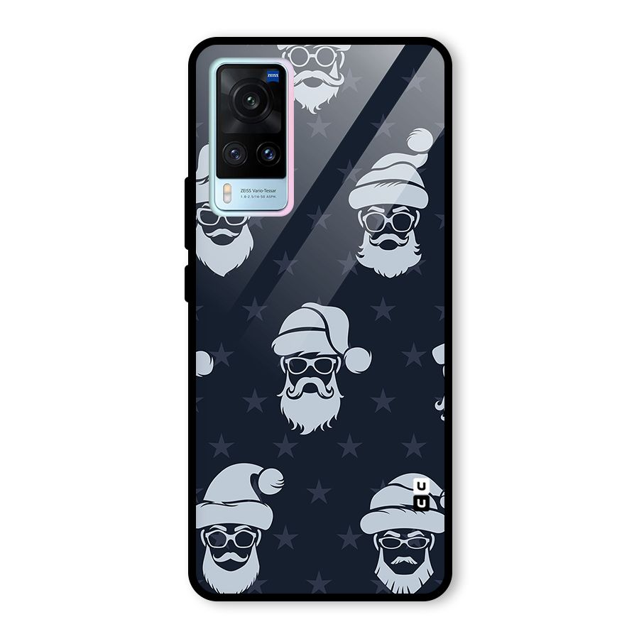 Hipster Santa Glass Back Case for Vivo X60