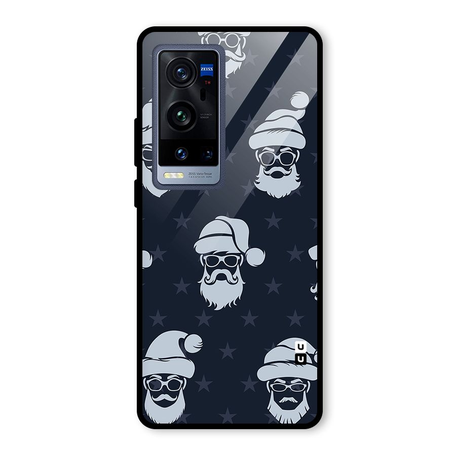 Hipster Santa Glass Back Case for Vivo X60 Pro Plus
