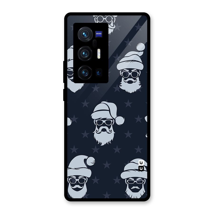 Hipster Santa Glass Back Case for Vivo X70 Pro Plus