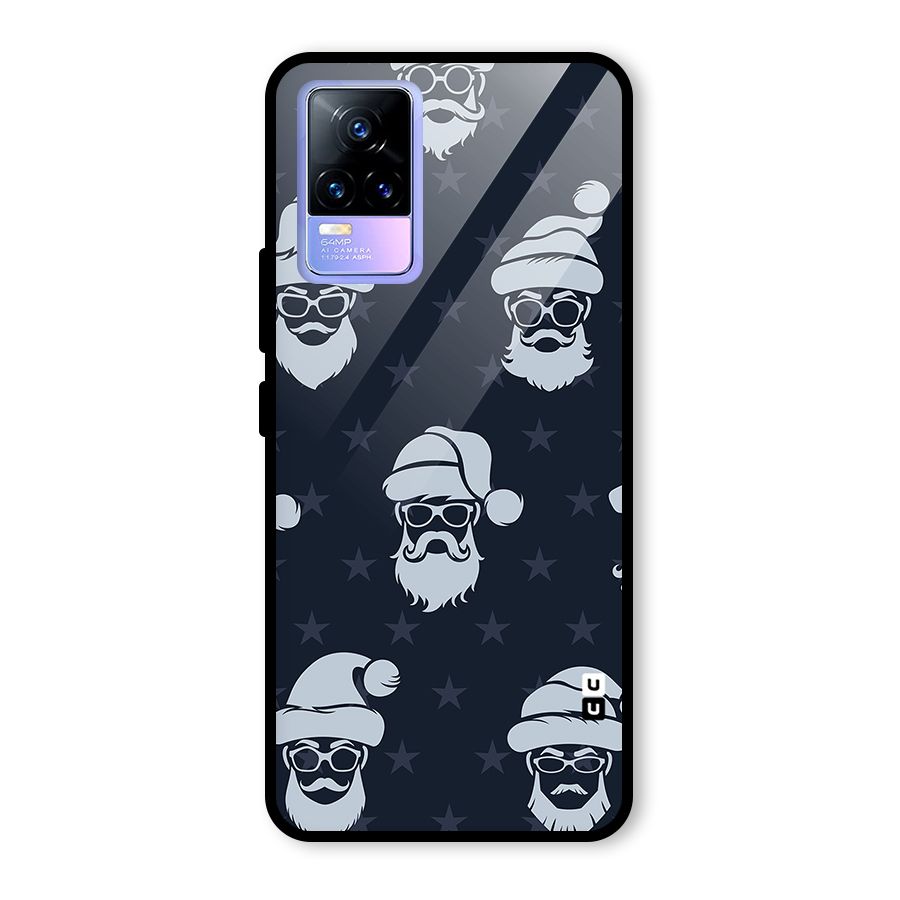 Hipster Santa Glass Back Case for Vivo Y73