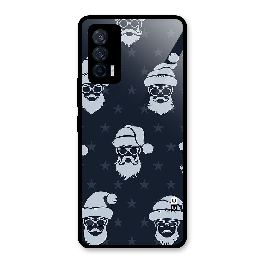Hipster Santa Glass Back Case for Vivo iQOO 7 5G