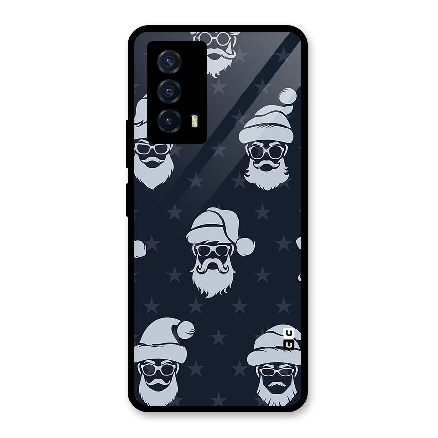 Hipster Santa Glass Back Case for Vivo iQOO Z5