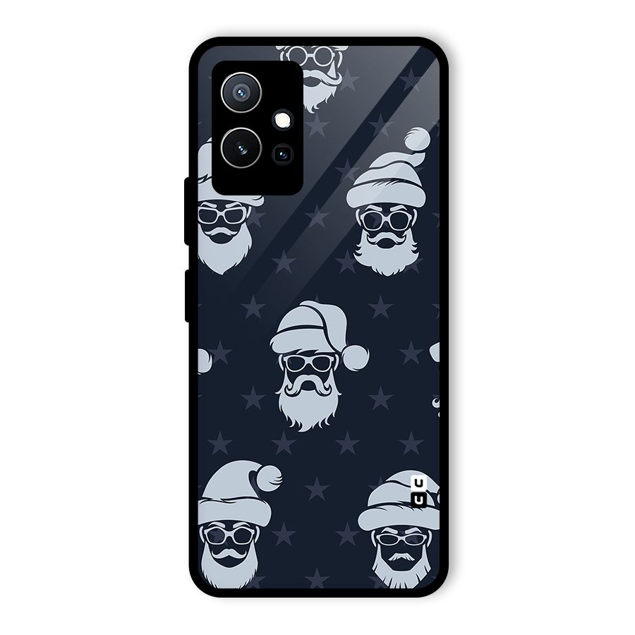 Hipster Santa Glass Back Case for Vivo iQOO Z6