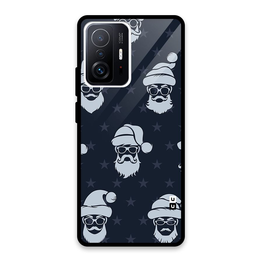 Hipster Santa Glass Back Case for Xiaomi 11T Pro