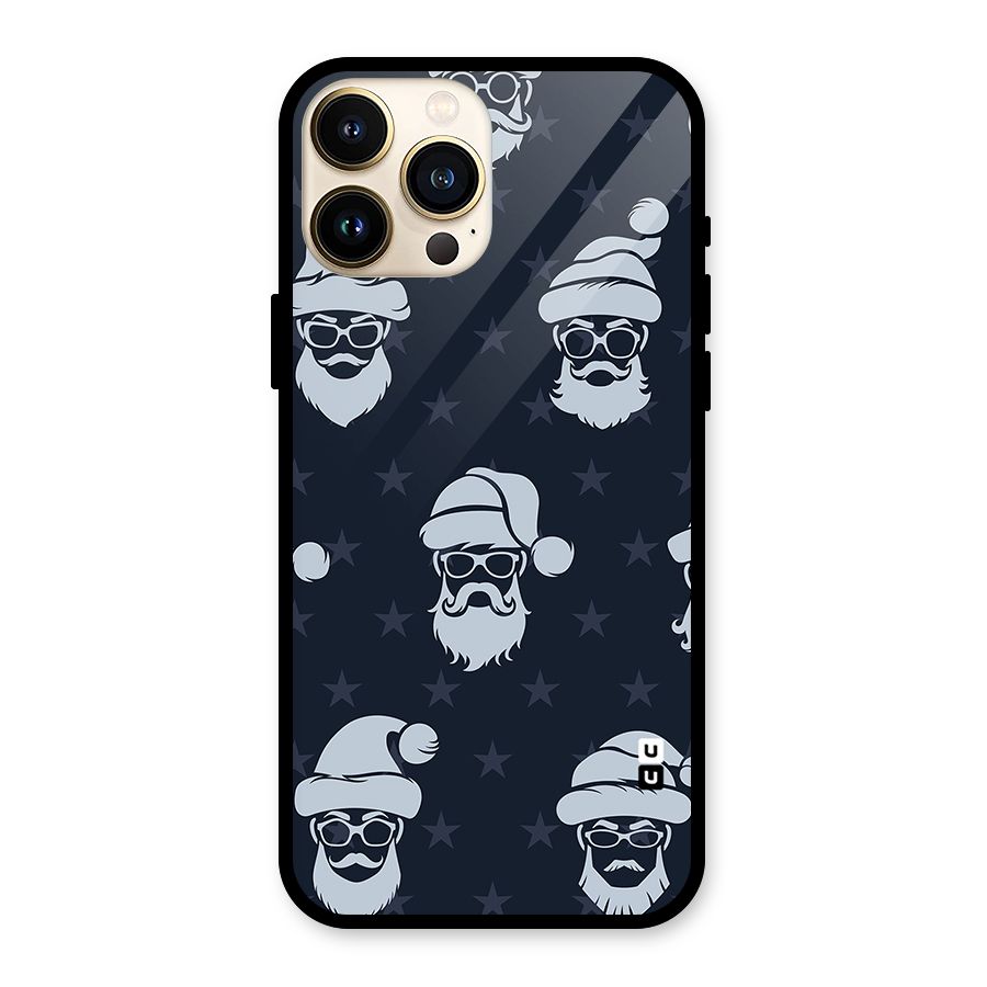 Hipster Santa Glass Back Case for iPhone 13 Pro Max