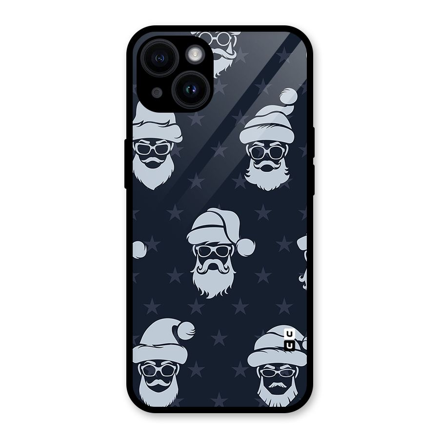 Hipster Santa Glass Back Case for iPhone 14