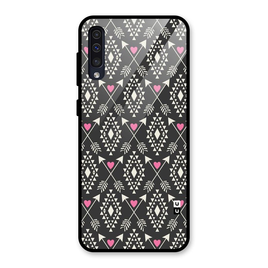 Hit Arrow Love Glass Back Case for Galaxy A30s