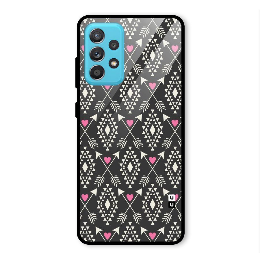 Hit Arrow Love Glass Back Case for Galaxy A52s 5G