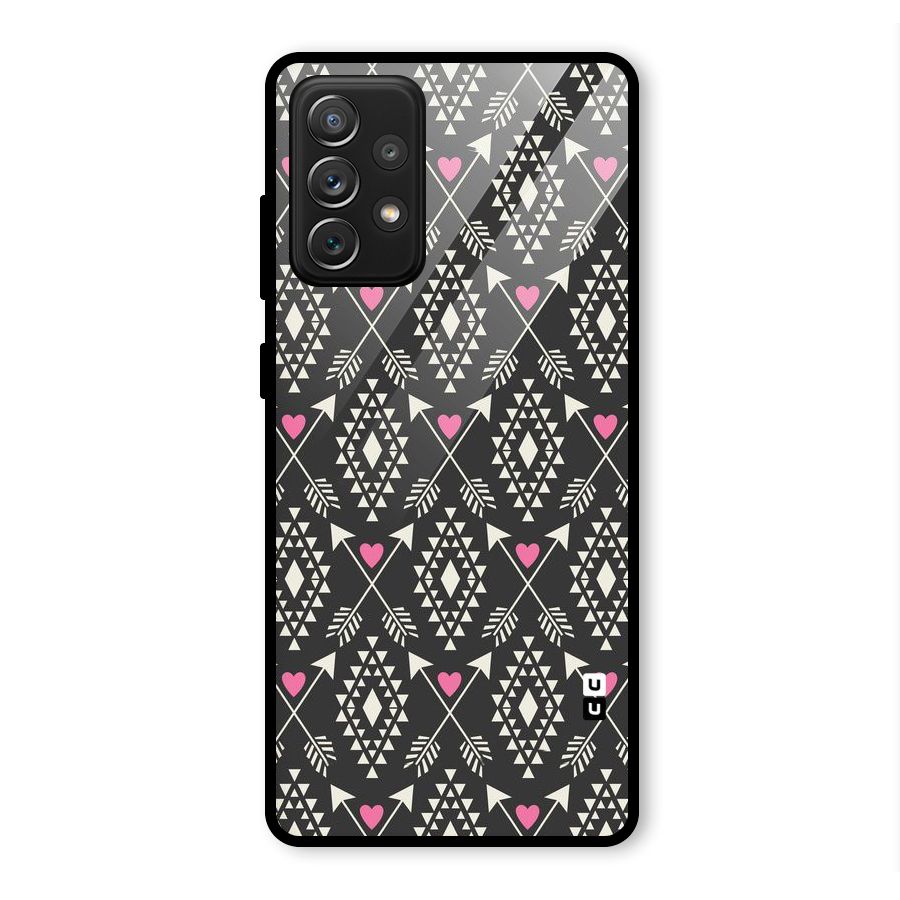 Hit Arrow Love Glass Back Case for Galaxy A72