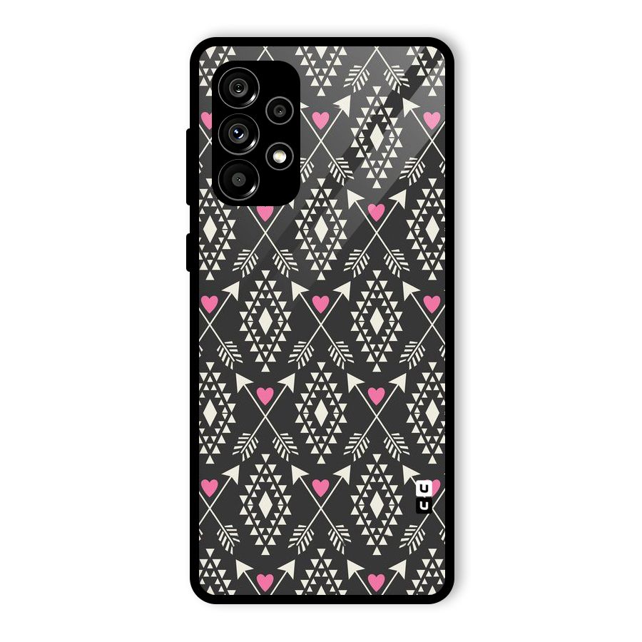 Hit Arrow Love Glass Back Case for Galaxy A73 5G
