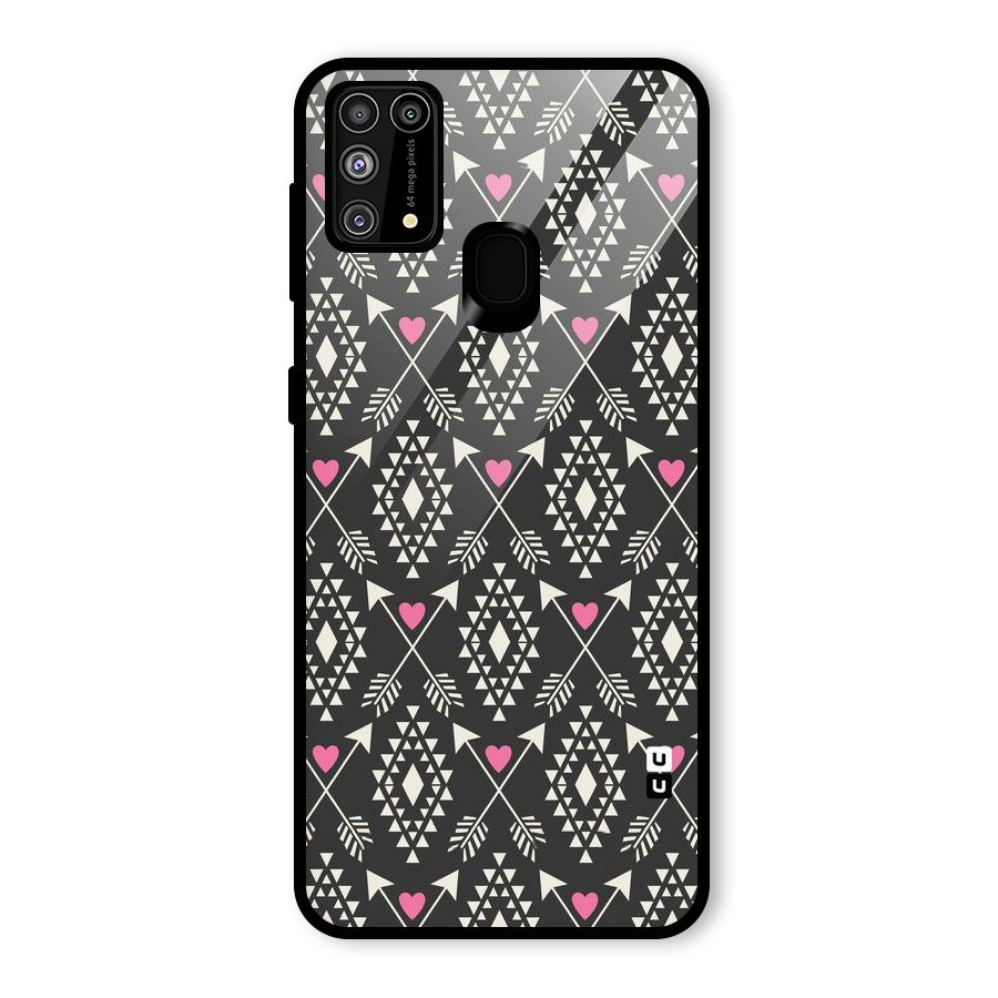 Hit Arrow Love Glass Back Case for Galaxy F41
