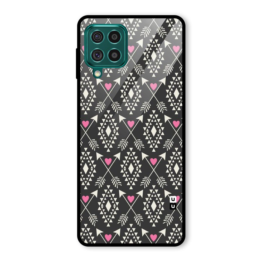 Hit Arrow Love Glass Back Case for Galaxy F62