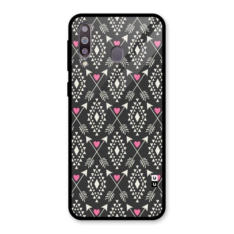 Hit Arrow Love Glass Back Case for Galaxy M30