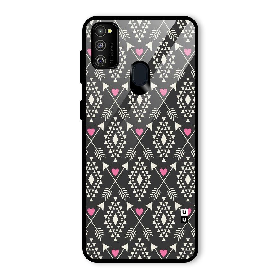 Hit Arrow Love Glass Back Case for Galaxy M30s