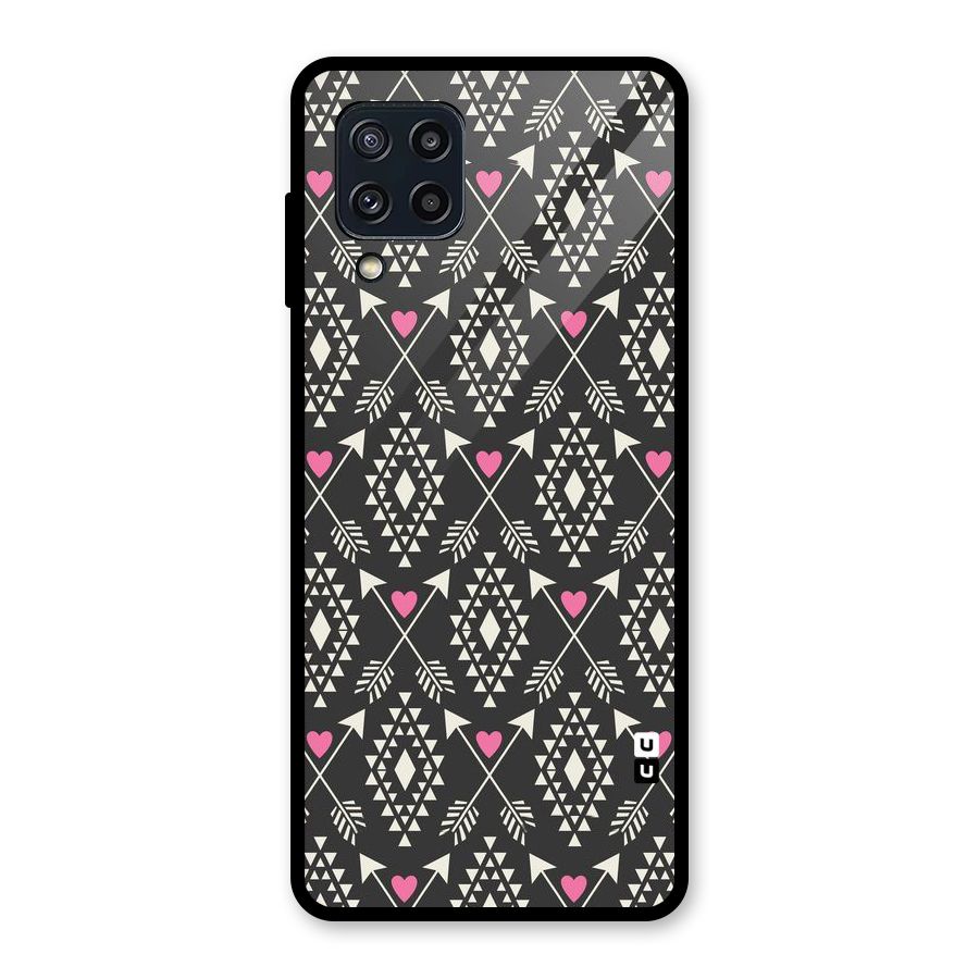 Hit Arrow Love Glass Back Case for Galaxy M32