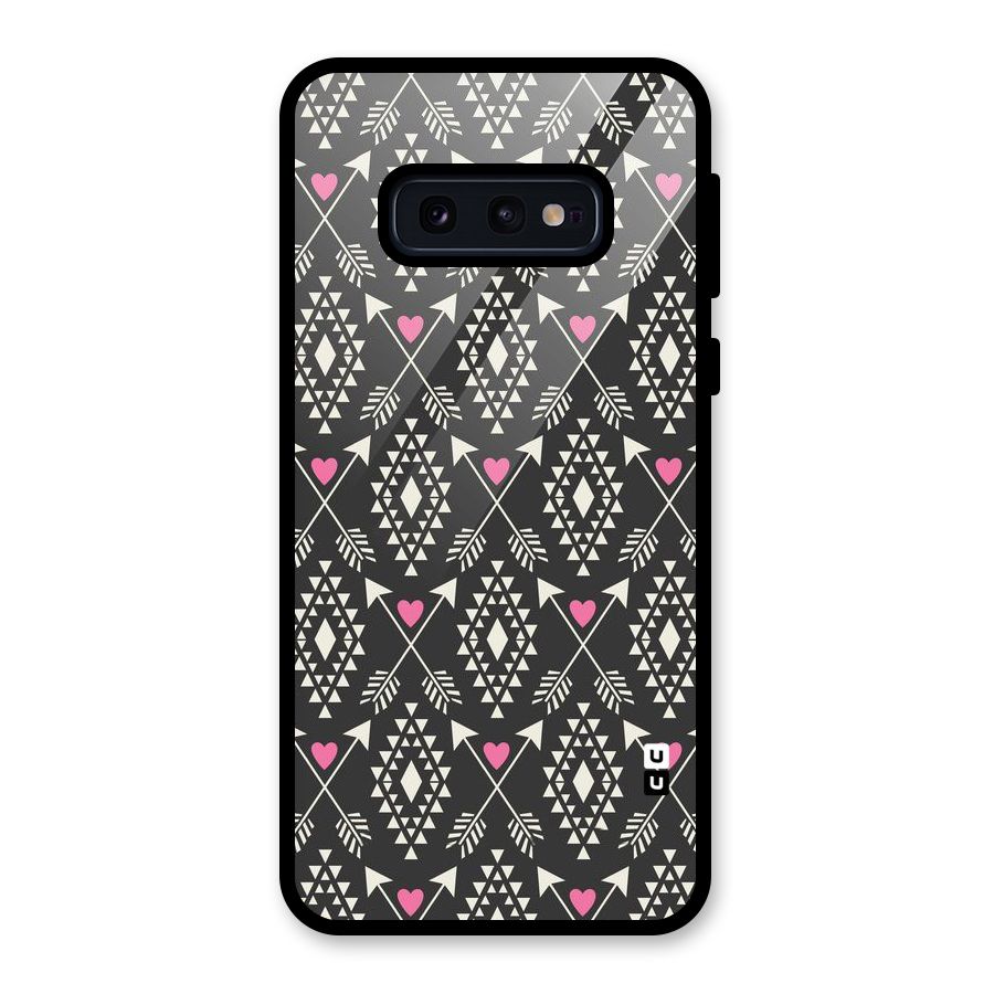 Hit Arrow Love Glass Back Case for Galaxy S10e