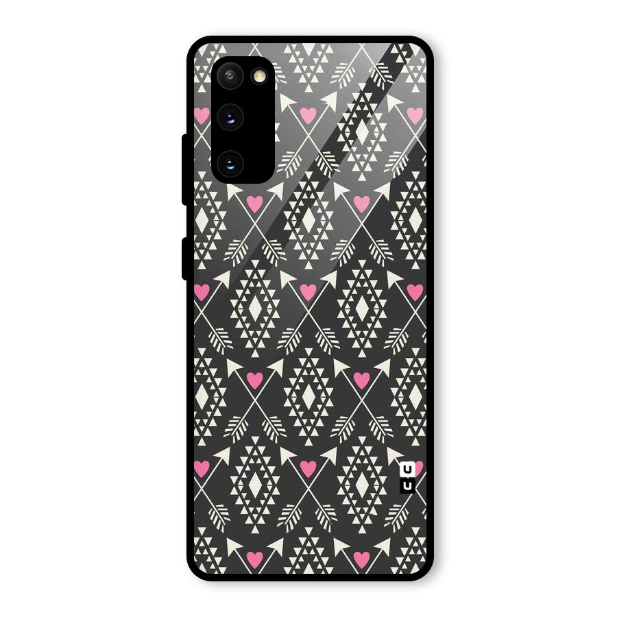 Hit Arrow Love Glass Back Case for Galaxy S20 FE 5G