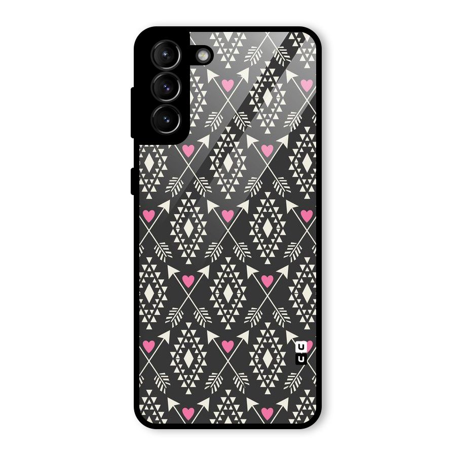 Hit Arrow Love Glass Back Case for Galaxy S21 Plus