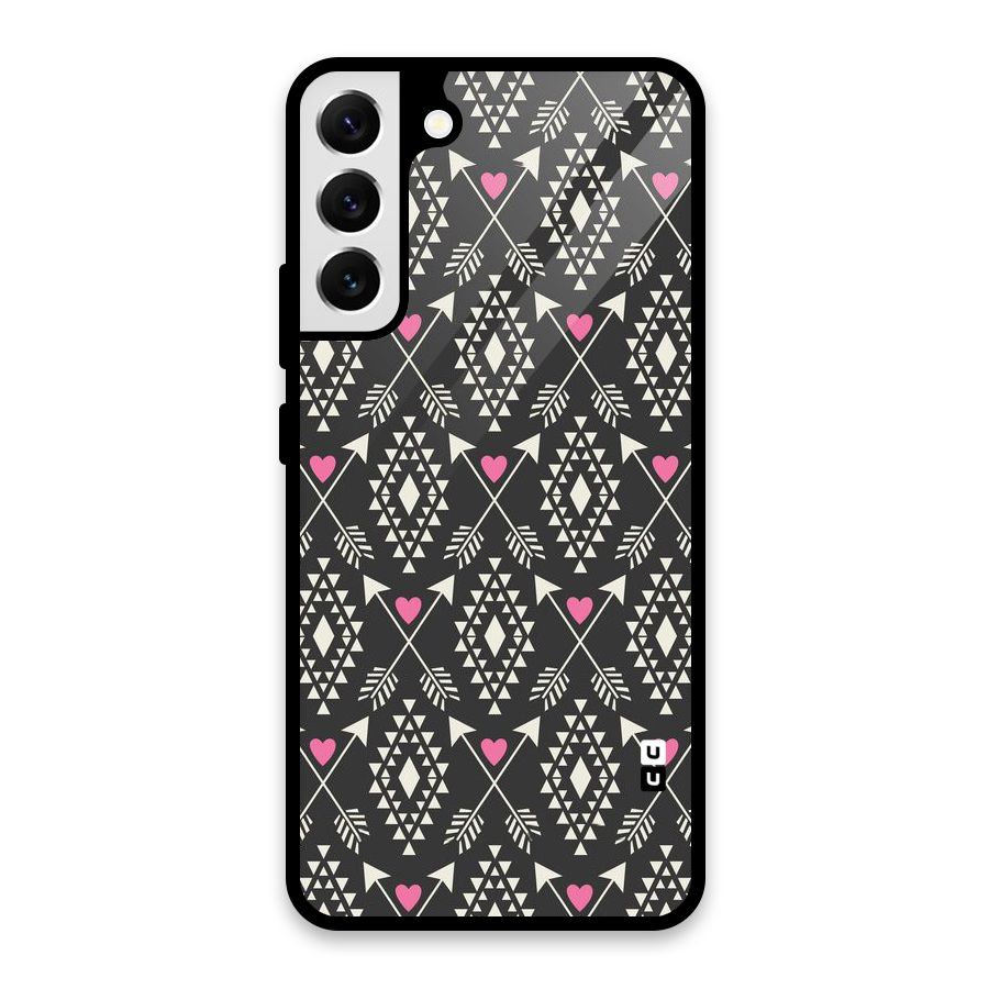 Hit Arrow Love Glass Back Case for Galaxy S22 Plus 5G