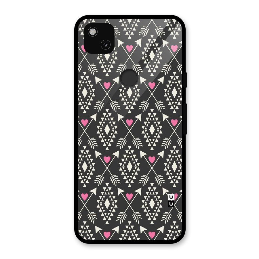 Hit Arrow Love Glass Back Case for Google Pixel 4a