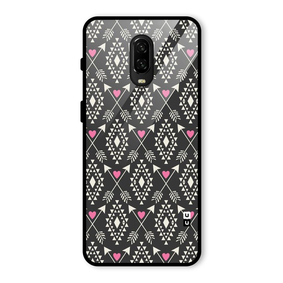 Hit Arrow Love Glass Back Case for OnePlus 6T