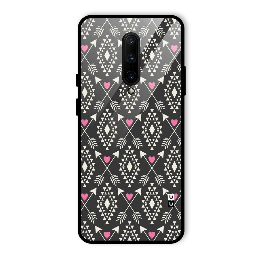 Hit Arrow Love Glass Back Case for OnePlus 7 Pro