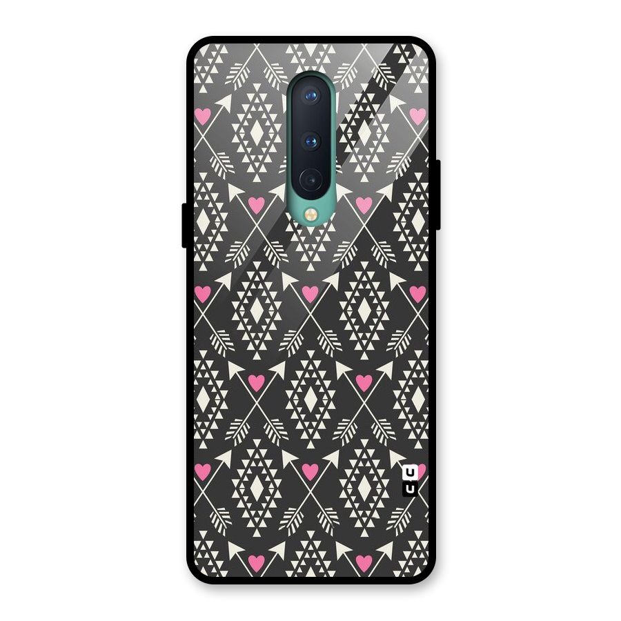 Hit Arrow Love Glass Back Case for OnePlus 8