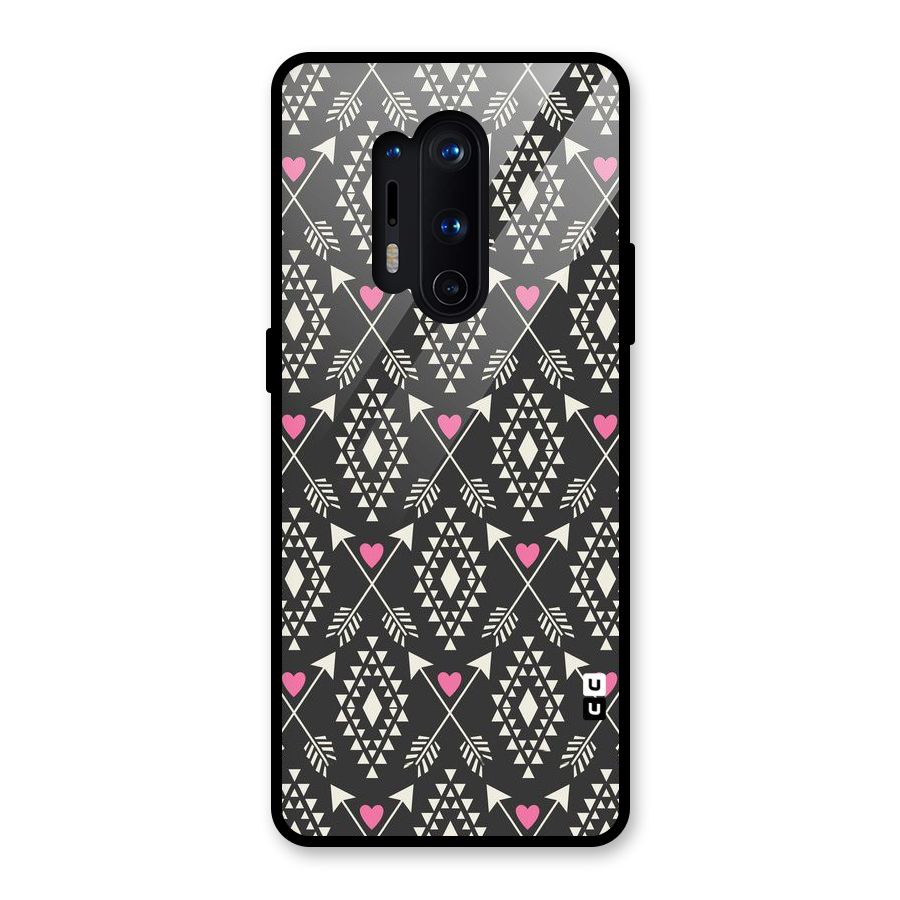 Hit Arrow Love Glass Back Case for OnePlus 8 Pro