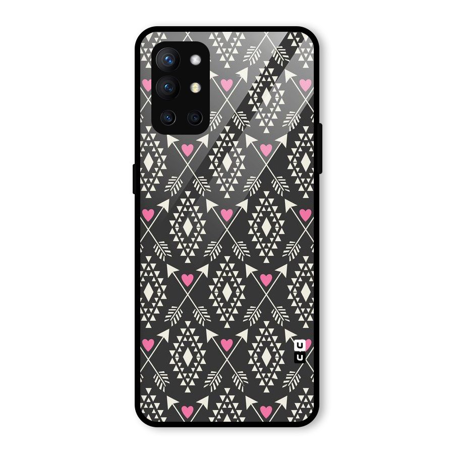 Hit Arrow Love Glass Back Case for OnePlus 9R