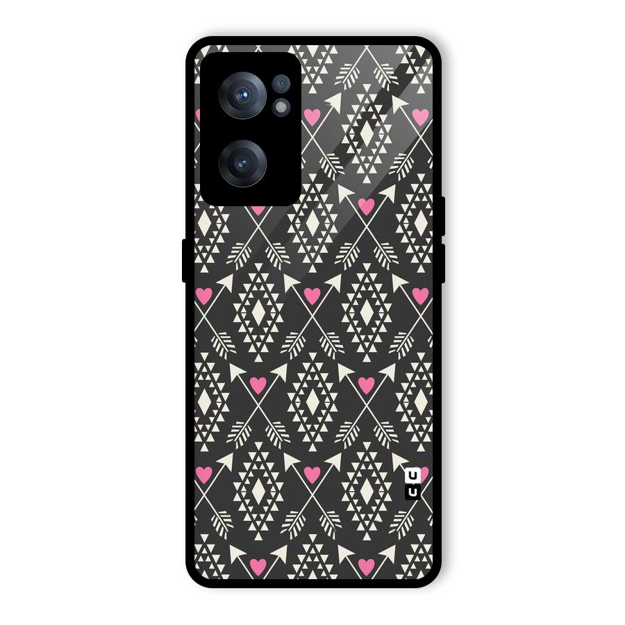 Hit Arrow Love Glass Back Case for OnePlus Nord CE 2 5G