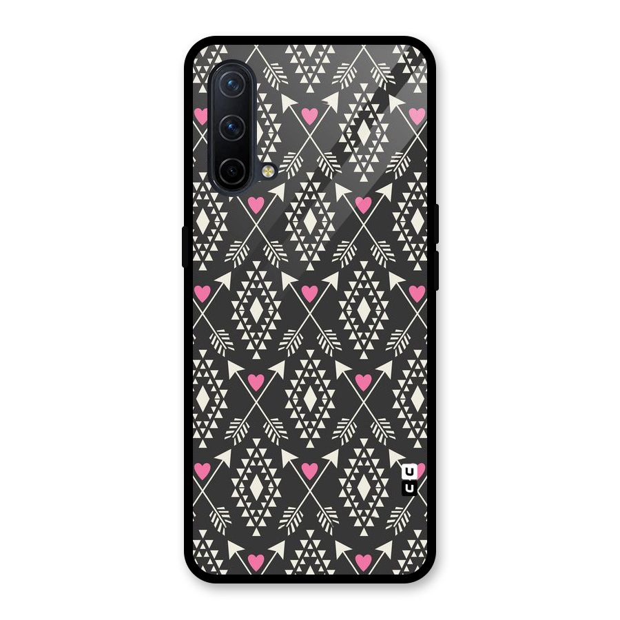 Hit Arrow Love Glass Back Case for OnePlus Nord CE 5G