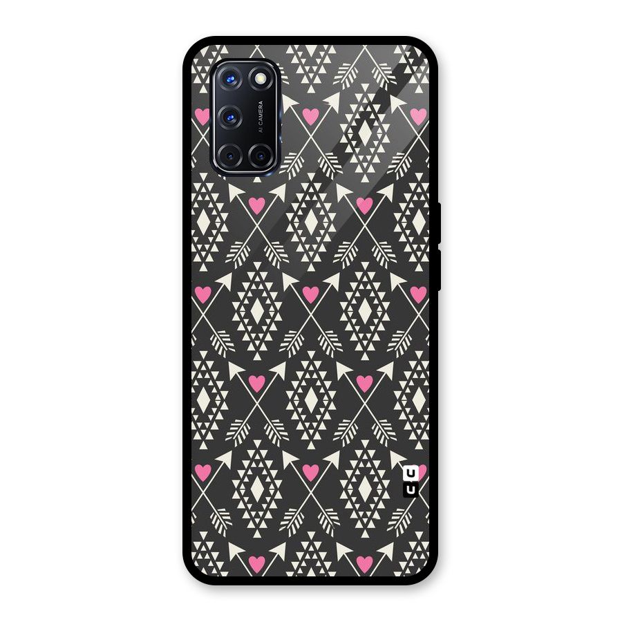 Hit Arrow Love Glass Back Case for Oppo A52