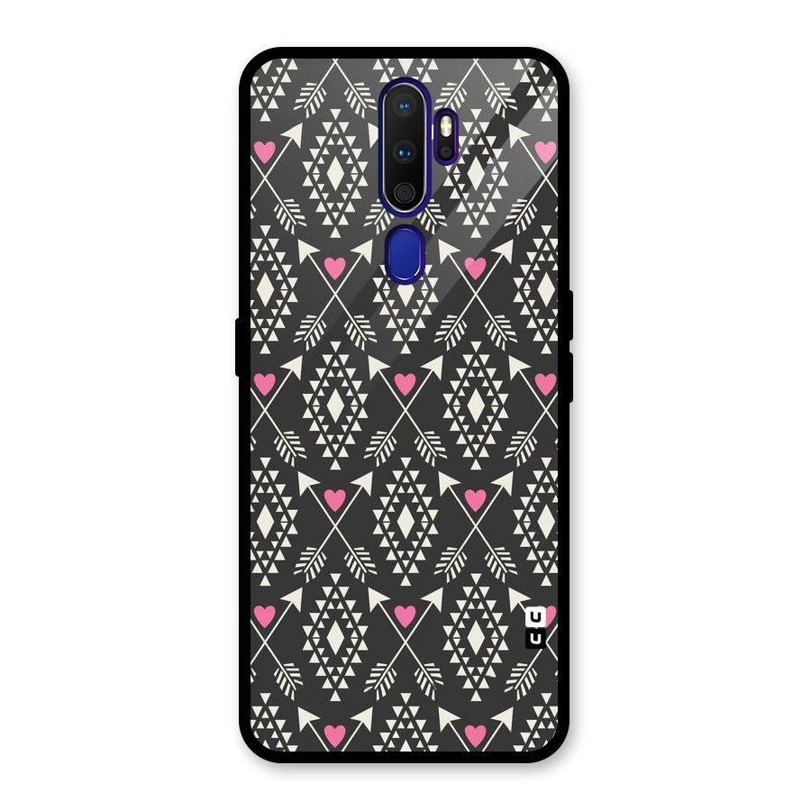 Hit Arrow Love Glass Back Case for Oppo A9 (2020)