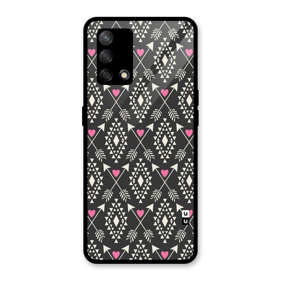 Hit Arrow Love Glass Back Case for Oppo F19