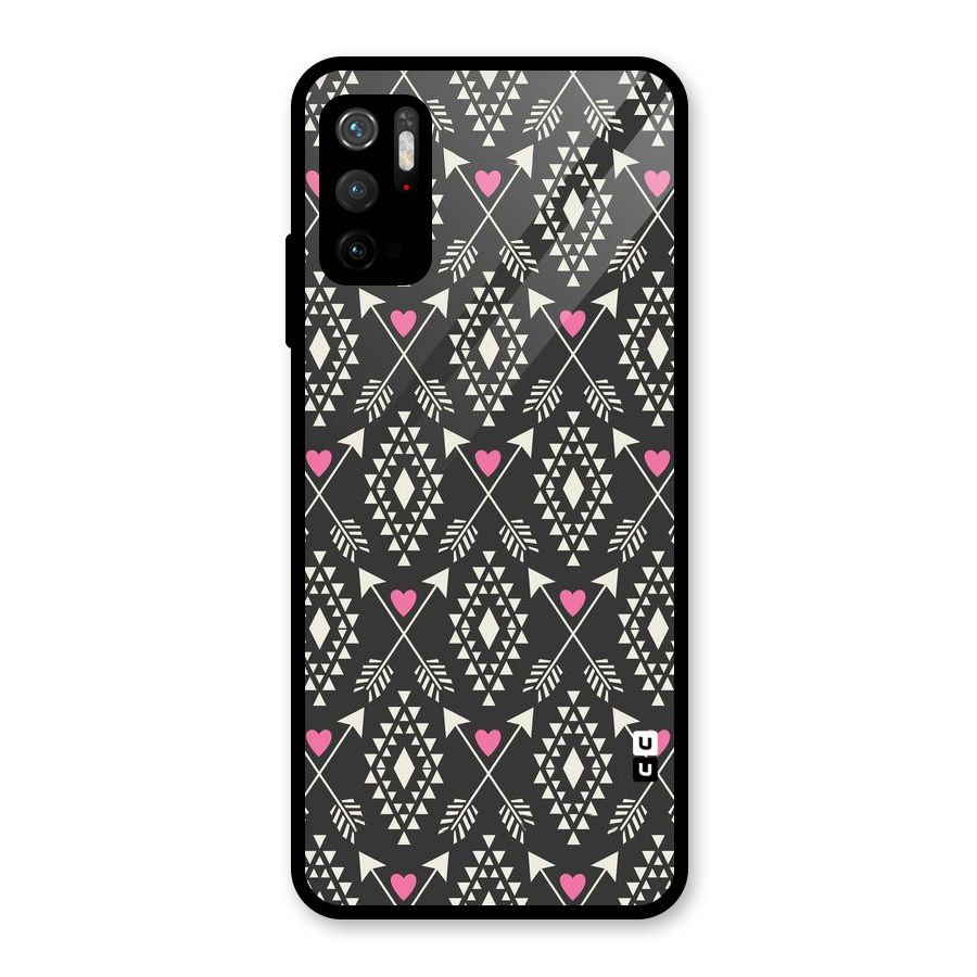 Hit Arrow Love Glass Back Case for Poco M3 Pro 5G