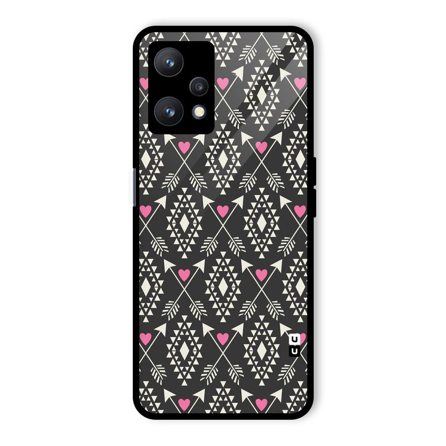 Hit Arrow Love Glass Back Case for Realme 9 Pro 5G