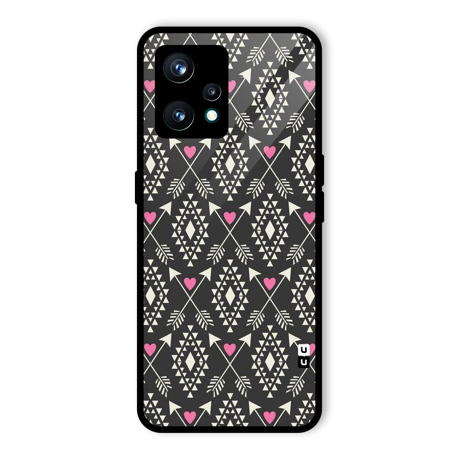 Hit Arrow Love Glass Back Case for Realme 9 Pro Plus 5G