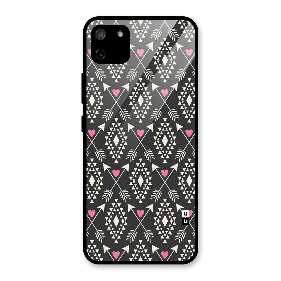 Hit Arrow Love Glass Back Case for Realme C11