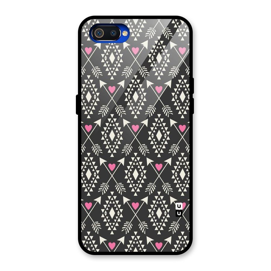 Hit Arrow Love Glass Back Case for Realme C2