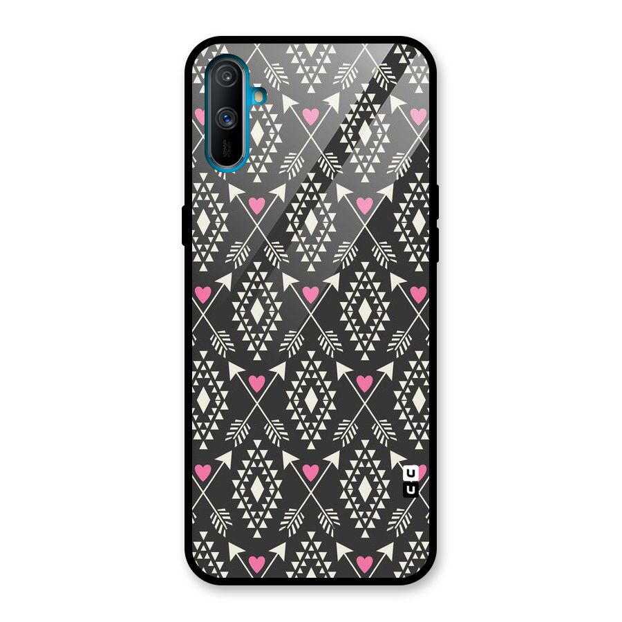 Hit Arrow Love Glass Back Case for Realme C3