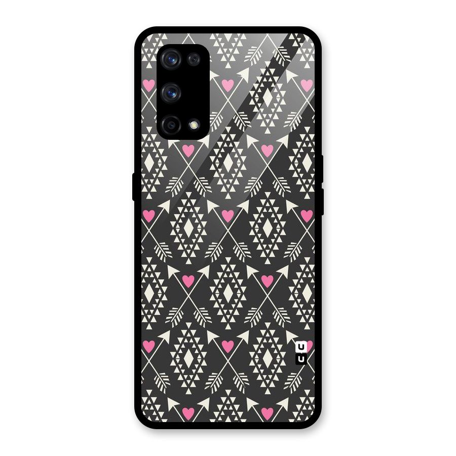 Hit Arrow Love Glass Back Case for Realme X7 Pro