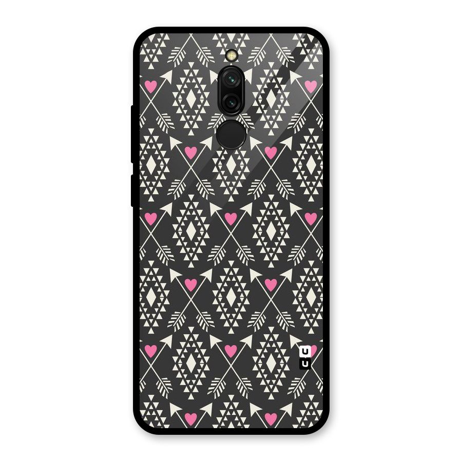 Hit Arrow Love Glass Back Case for Redmi 8