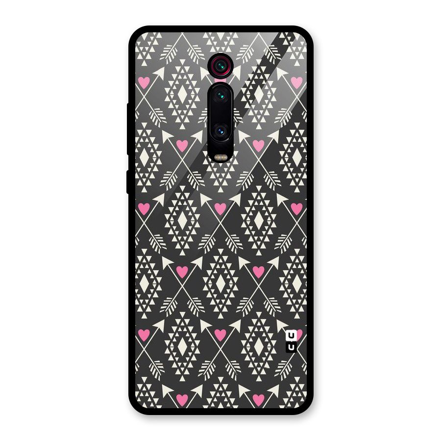 Hit Arrow Love Glass Back Case for Redmi K20 Pro