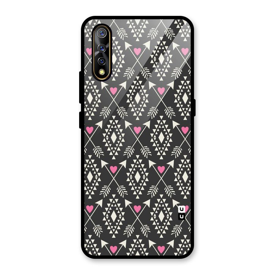 Hit Arrow Love Glass Back Case for Vivo S1