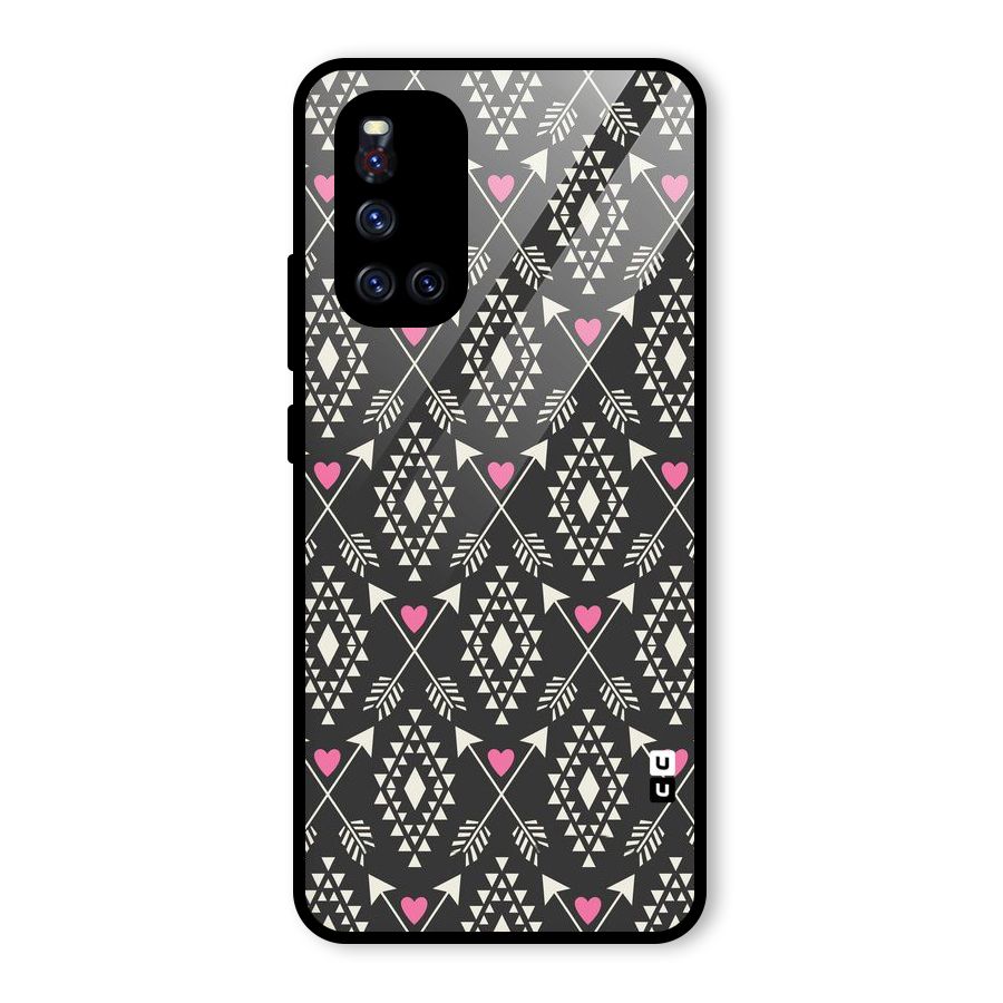 Hit Arrow Love Glass Back Case for Vivo V19