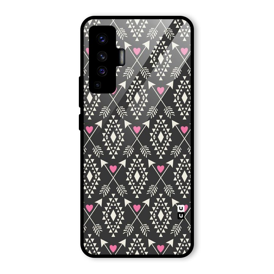 Hit Arrow Love Glass Back Case for Vivo X50