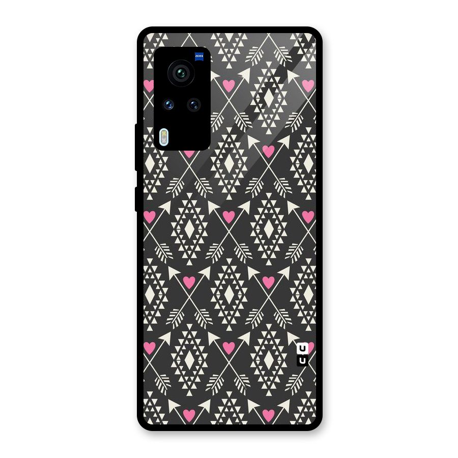 Hit Arrow Love Glass Back Case for Vivo X60 Pro