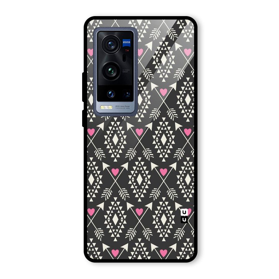 Hit Arrow Love Glass Back Case for Vivo X60 Pro Plus